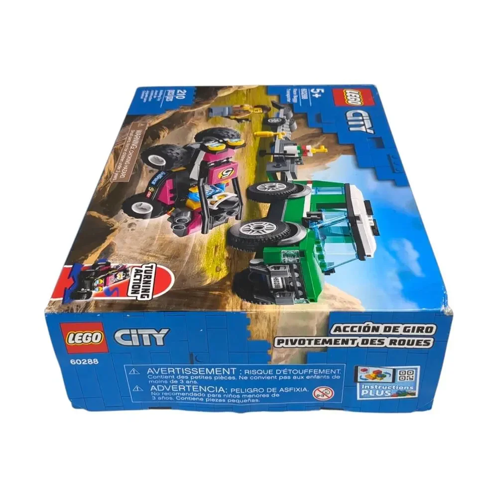 LEGO 60288 CITY Race Buggy Transporter Retired 99% Complete 2/3 Packages Sealed